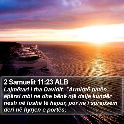 2 Samuelit 11:23 ALB Bible Verse Image
