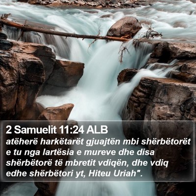 2 Samuelit 11:24 ALB Bible Verse Image
