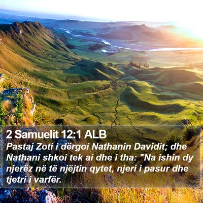 2 Samuelit 12:1 ALB Bible Verse Image