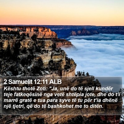 2 Samuelit 12:11 ALB Bible Verse Image