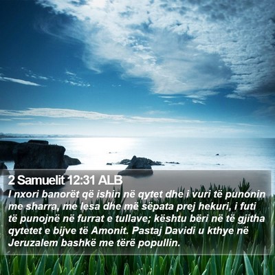 2 Samuelit 12:31 ALB Bible Verse Image
