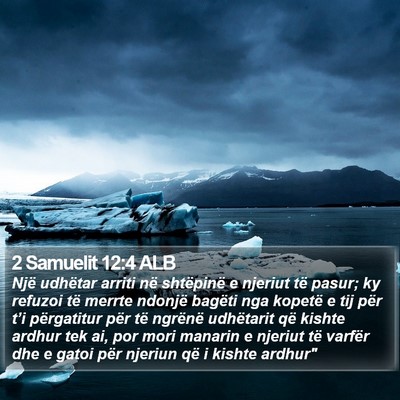 2 Samuelit 12:4 ALB Bible Verse Image