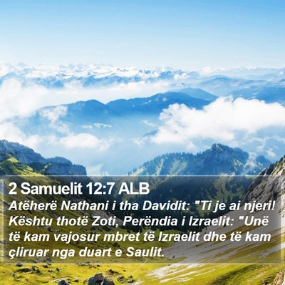 2 Samuelit 12:7 ALB Bible Verse Image