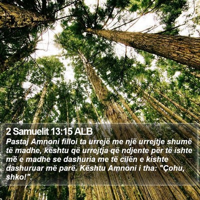 2 Samuelit 13:15 ALB Bible Verse Image