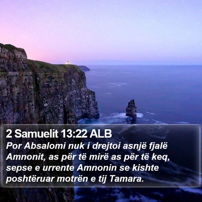 2 Samuelit 13:22 ALB Bible Verse Image