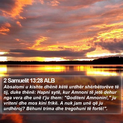 2 Samuelit 13:28 ALB Bible Verse Image