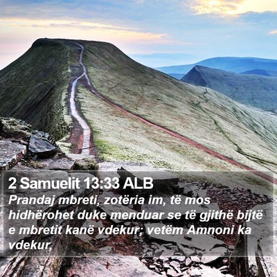 2 Samuelit 13:33 ALB Bible Verse Image