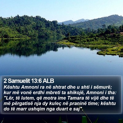 2 Samuelit 13:6 ALB Bible Verse Image