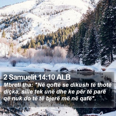 2 Samuelit 14:10 ALB Bible Verse Image