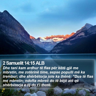 2 Samuelit 14:15 ALB Bible Verse Image