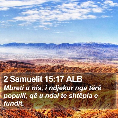 2 Samuelit 15:17 ALB Bible Verse Image