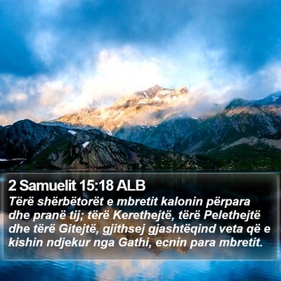 2 Samuelit 15:18 ALB Bible Verse Image
