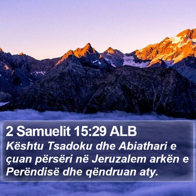 2 Samuelit 15:29 ALB Bible Verse Image