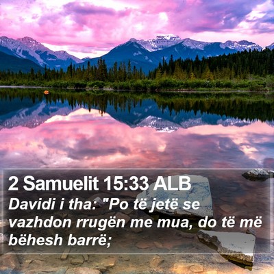 2 Samuelit 15:33 ALB Bible Verse Image