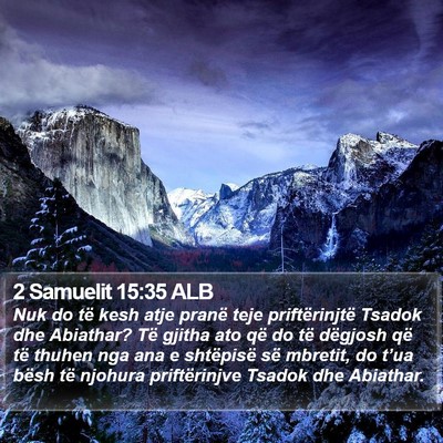 2 Samuelit 15:35 ALB Bible Verse Image