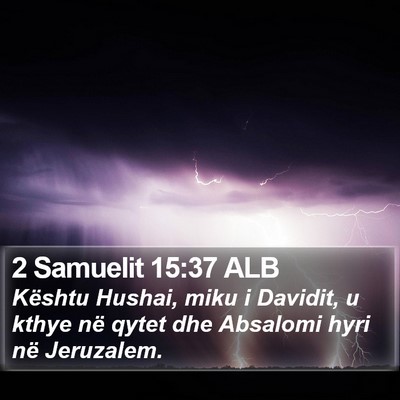 2 Samuelit 15:37 ALB Bible Verse Image