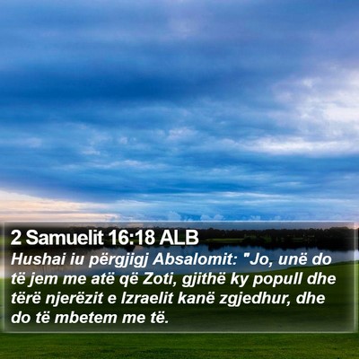 2 Samuelit 16:18 ALB Bible Verse Image