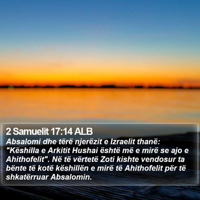 2 Samuelit 17:14 ALB Bible Verse Image
