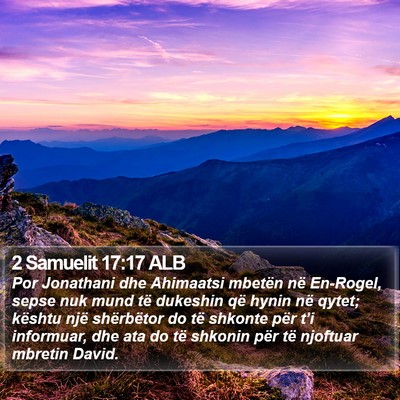 2 Samuelit 17:17 ALB Bible Verse Image