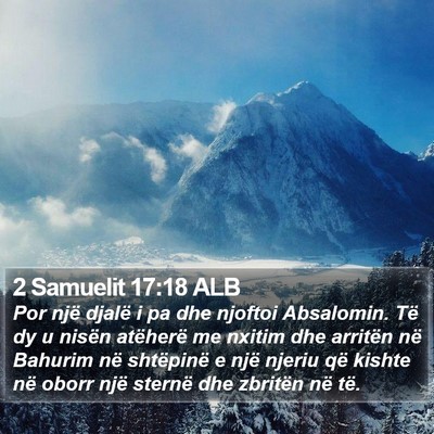 2 Samuelit 17:18 ALB Bible Verse Image