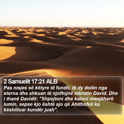 2 Samuelit 17:21 ALB Bible Verse Image