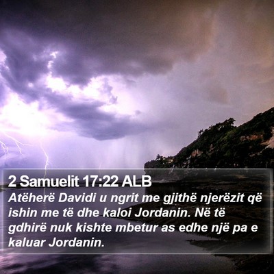 2 Samuelit 17:22 ALB Bible Verse Image
