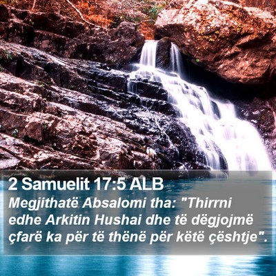 2 Samuelit 17:5 ALB Bible Verse Image