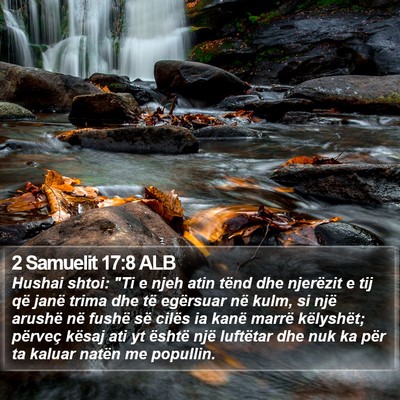 2 Samuelit 17:8 ALB Bible Verse Image