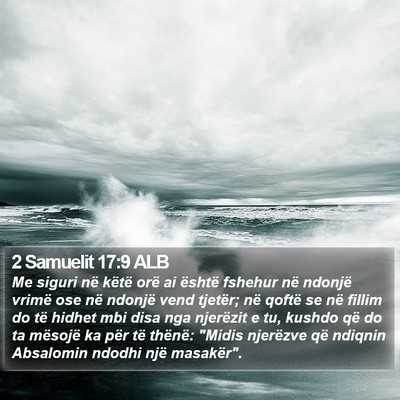 2 Samuelit 17:9 ALB Bible Verse Image