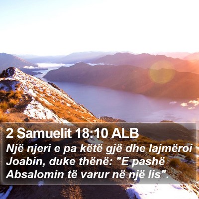 2 Samuelit 18:10 ALB Bible Verse Image