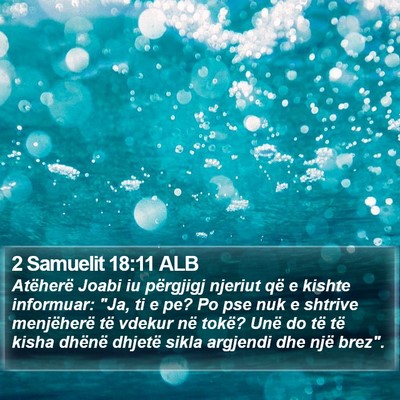 2 Samuelit 18:11 ALB Bible Verse Image