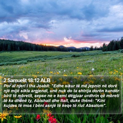 2 Samuelit 18:12 ALB Bible Verse Image