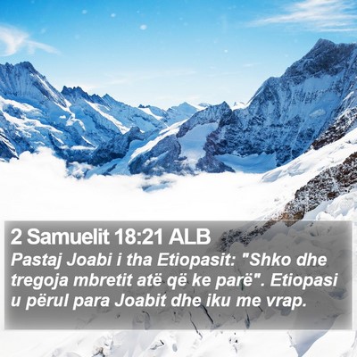 2 Samuelit 18:21 ALB Bible Verse Image