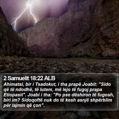 2 Samuelit 18:22 ALB Bible Verse Image