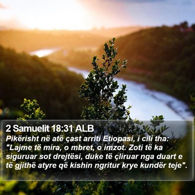 2 Samuelit 18:31 ALB Bible Verse Image