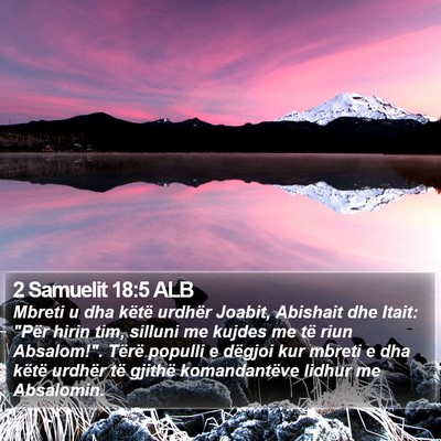 2 Samuelit 18:5 ALB Bible Verse Image