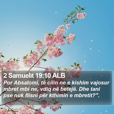 2 Samuelit 19:10 ALB Bible Verse Image