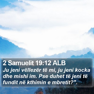 2 Samuelit 19:12 ALB Bible Verse Image