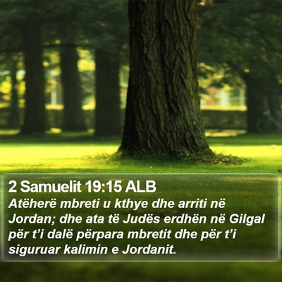 2 Samuelit 19:15 ALB Bible Verse Image