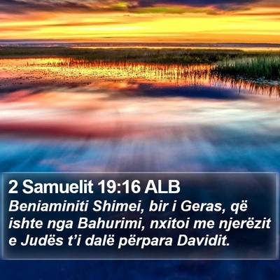 2 Samuelit 19:16 ALB Bible Verse Image