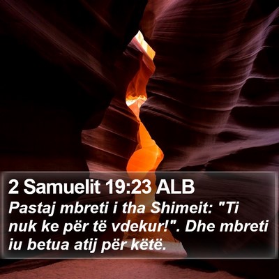 2 Samuelit 19:23 ALB Bible Verse Image