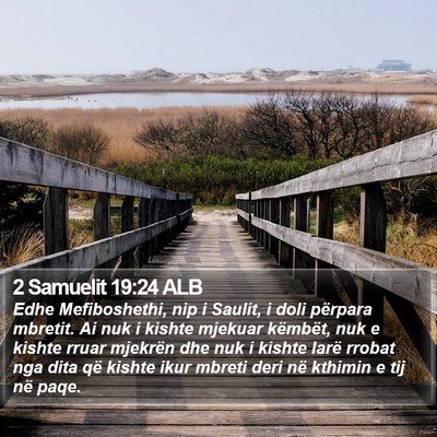 2 Samuelit 19:24 ALB Bible Verse Image