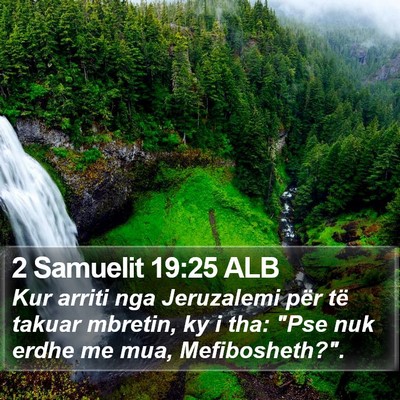 2 Samuelit 19:25 ALB Bible Verse Image