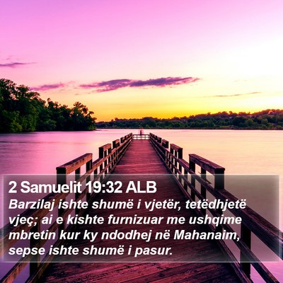 2 Samuelit 19:32 ALB Bible Verse Image