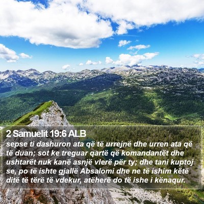 2 Samuelit 19:6 ALB Bible Verse Image