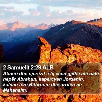 2 Samuelit 2:29 ALB Bible Verse Image