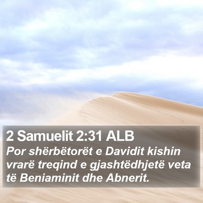 2 Samuelit 2:31 ALB Bible Verse Image