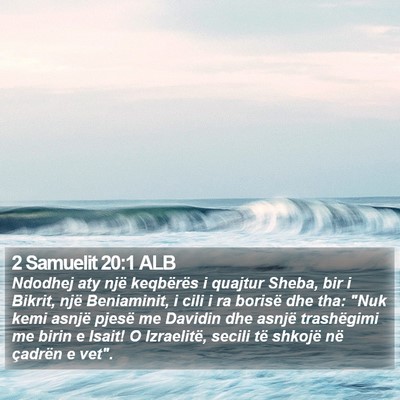 2 Samuelit 20:1 ALB Bible Verse Image