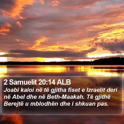 2 Samuelit 20:14 ALB Bible Verse Image