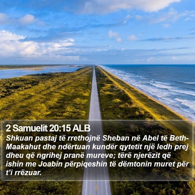 2 Samuelit 20:15 ALB Bible Verse Image